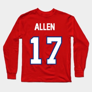 Josh Allen Jersey Shirt Buffalo Bills T-Shirt Long Sleeve T-Shirt